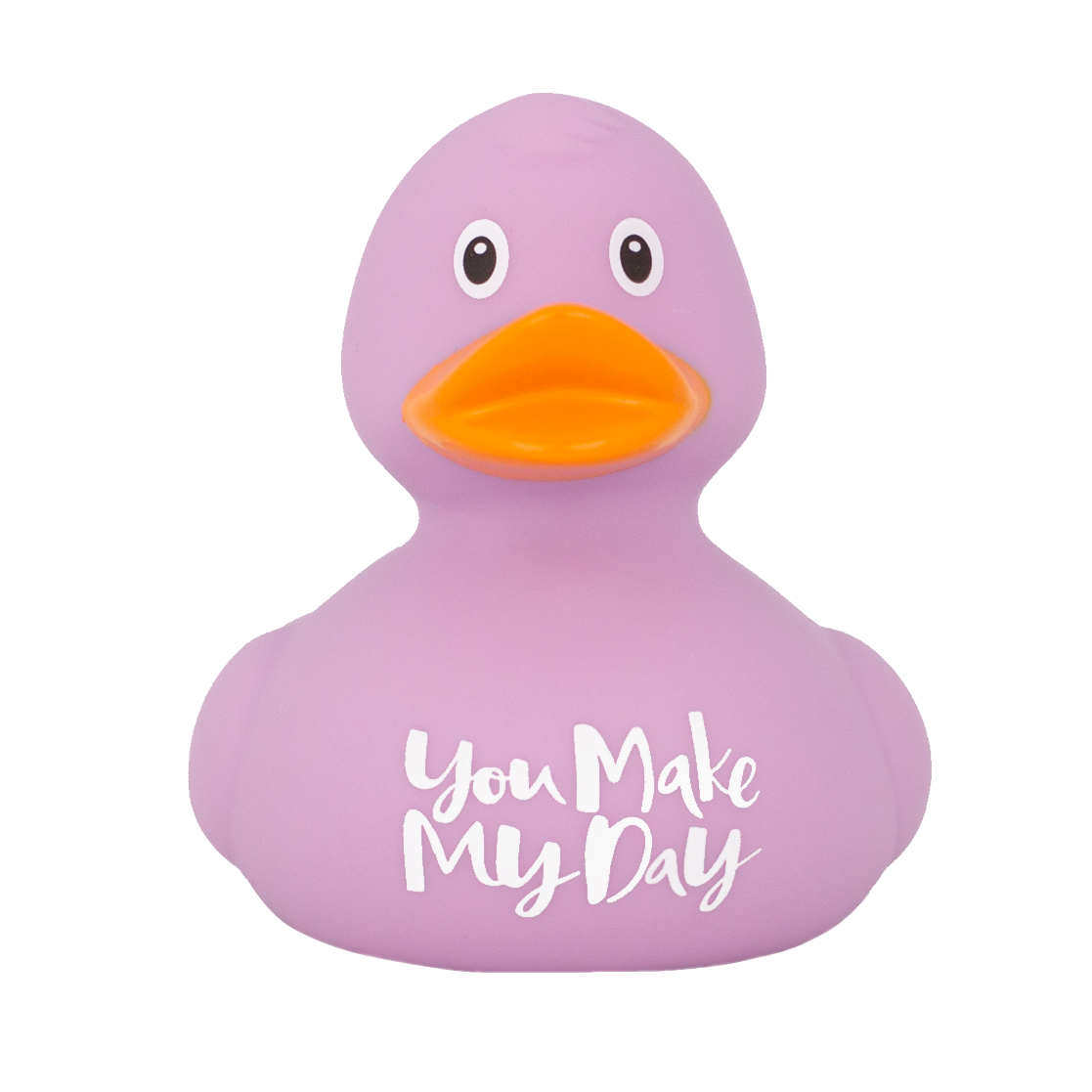 "you make my day" Ente, lila