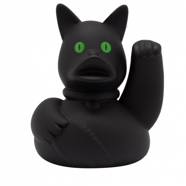 " Winkekatze " Ente, schwarz